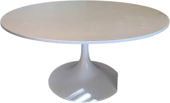 60 Inch White Tulip Table (Concrete)
