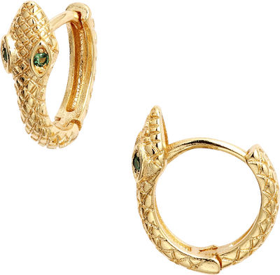 Gold Snake Earrings