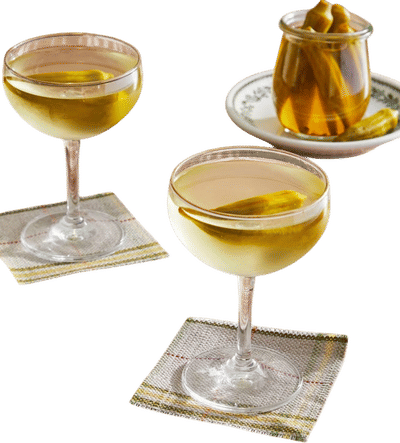 Pickled Okra Martini Recipe