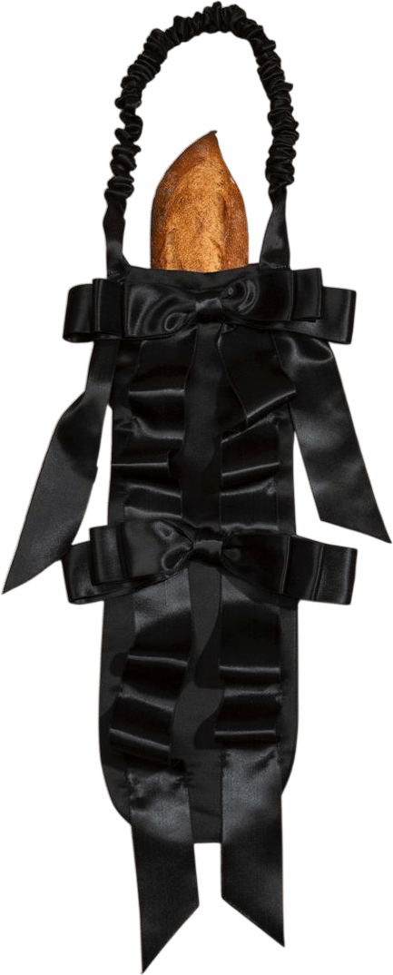 Satin Baguette Bag