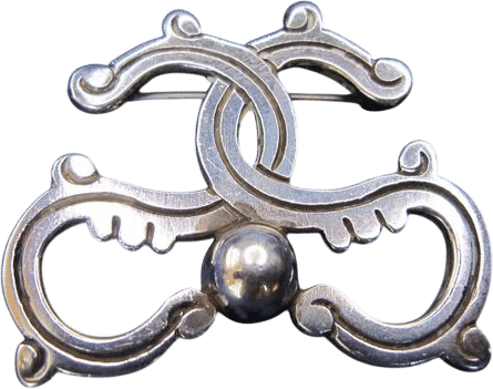 William Spratling Aztec Butterfly Silver Brooch