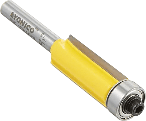 YONICO Pattern Bit Flush Trim Router Bits 1-1/4-Inch Cutting Height X 1/2-Inch 1/4-Inch Shank 14139q