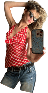 Polkadot Halter Top