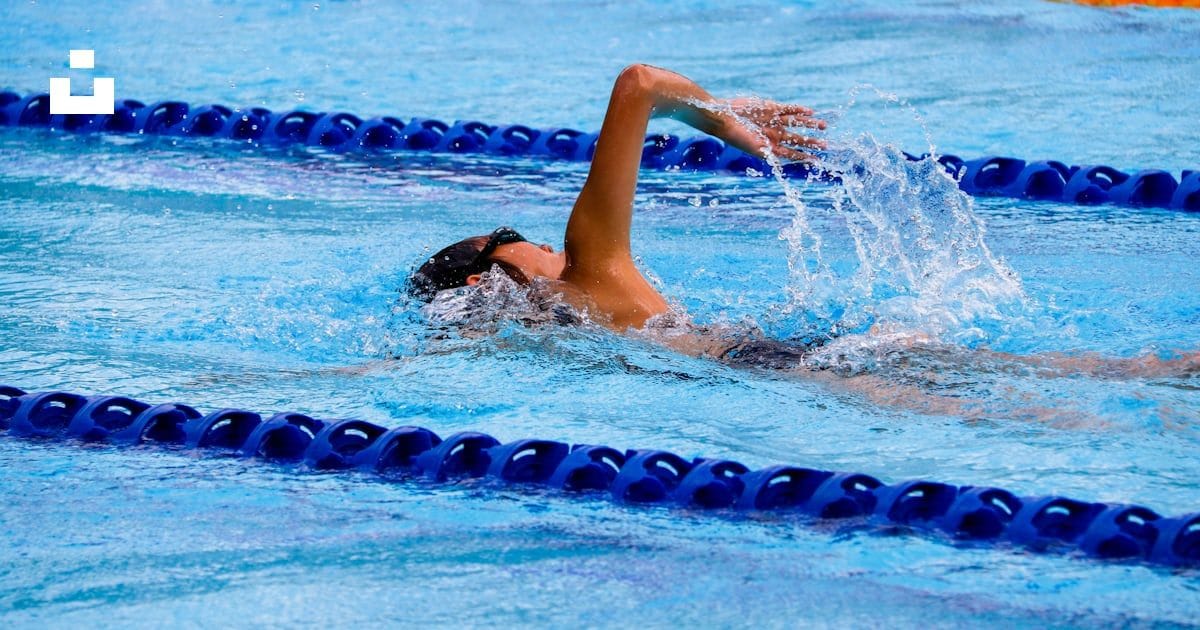 swimming laps