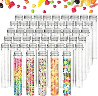 Plastic Test Tubes with Screw Caps