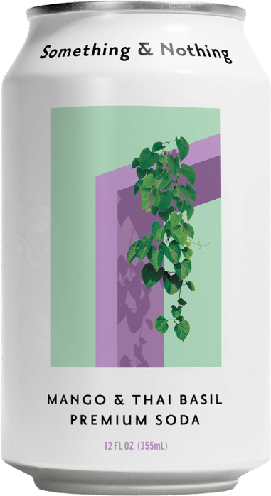 Something & Nothing Mango & Thai Basil Seltzer