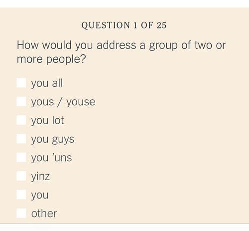 nyt dialect quiz