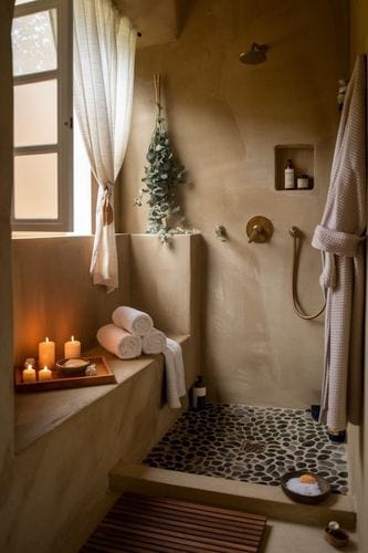 Showering during a thunderstorm
