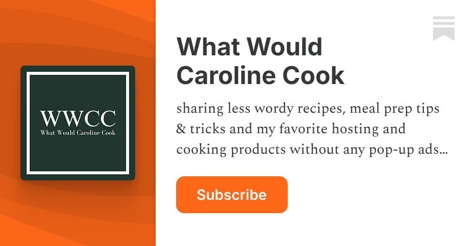What Would Caroline Cook