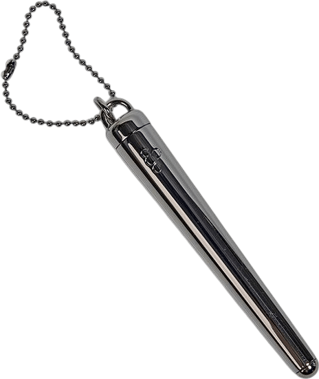 Edie Parker Metal Storage Tube Keychain
