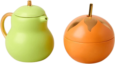 Tutti Fruity Pear & Orange Sugar & Creamer Set