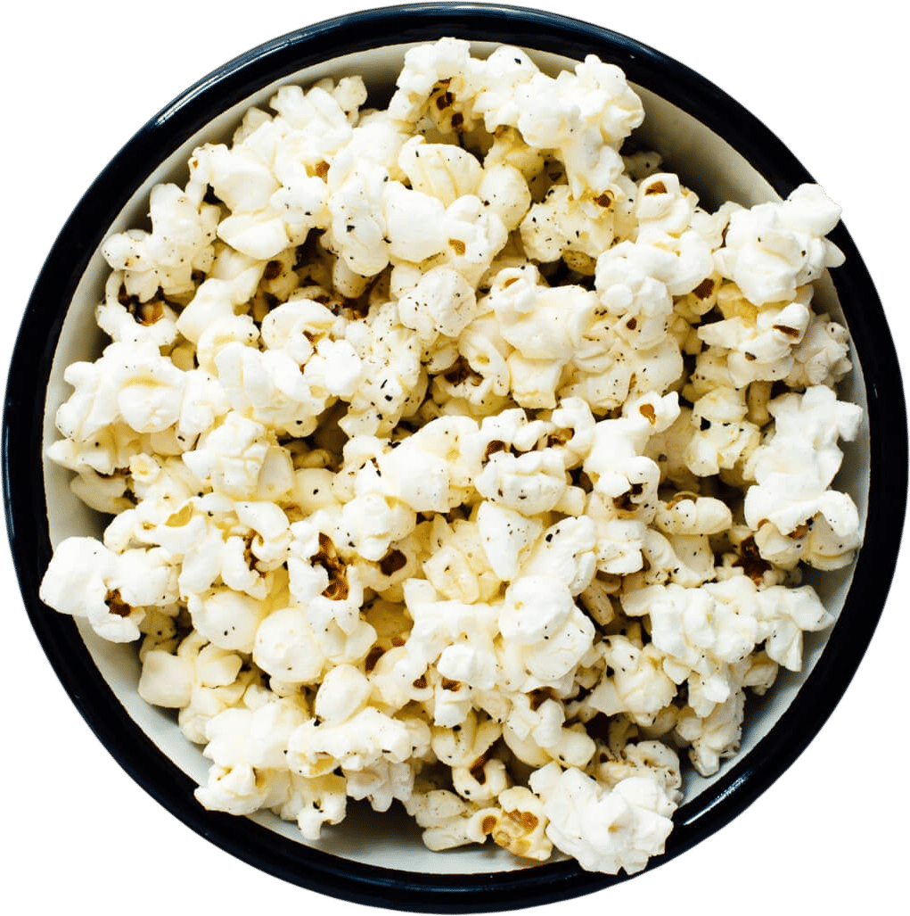 Making popcorn on the stove