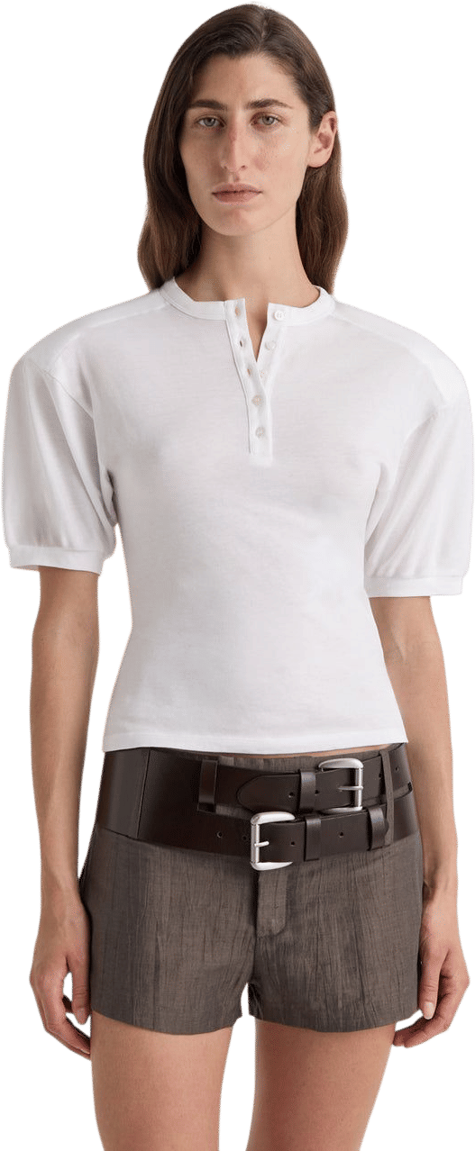 Paloma Wool RENFO White Short-Sleeved Top