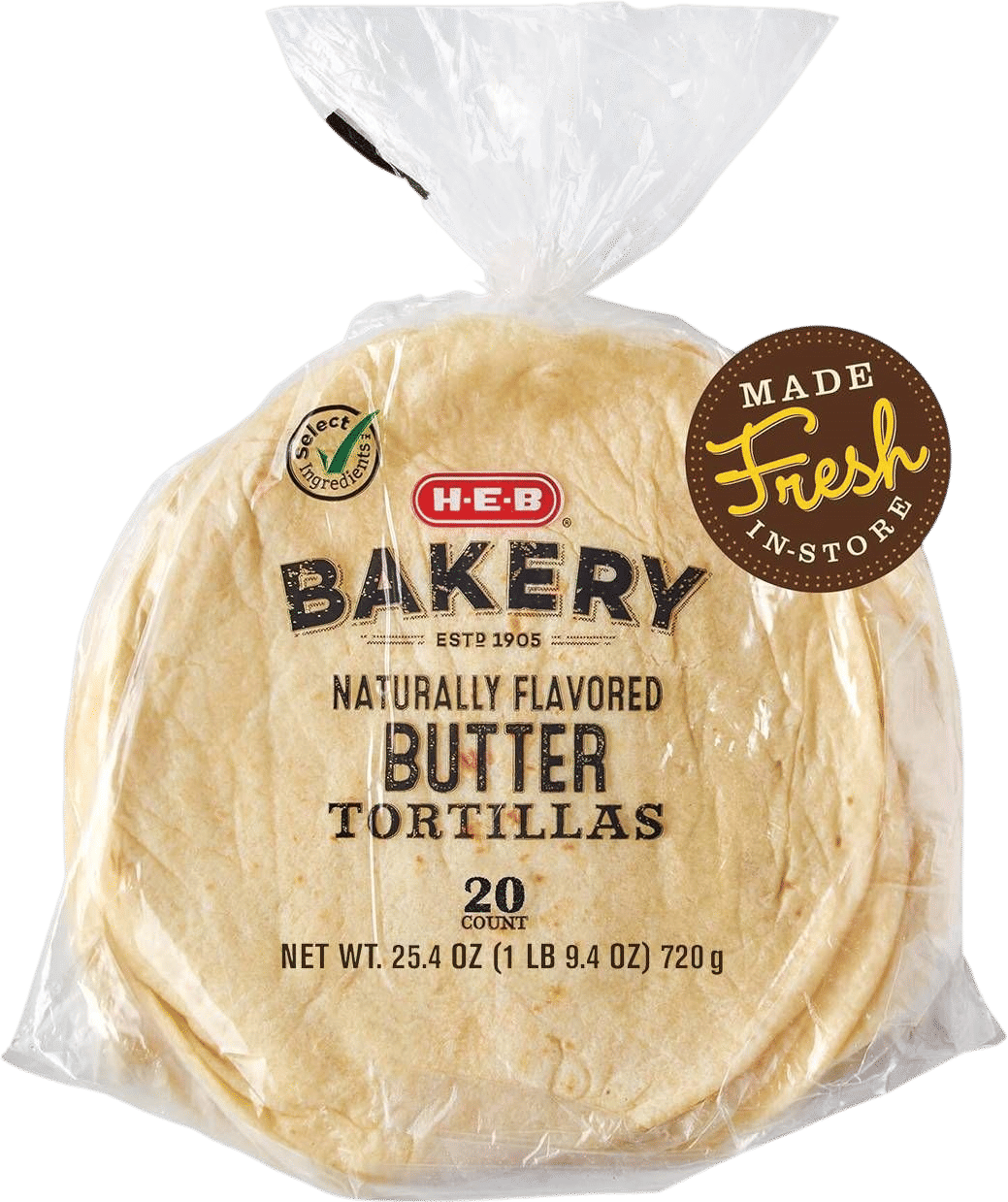 HEB butter tortillas
