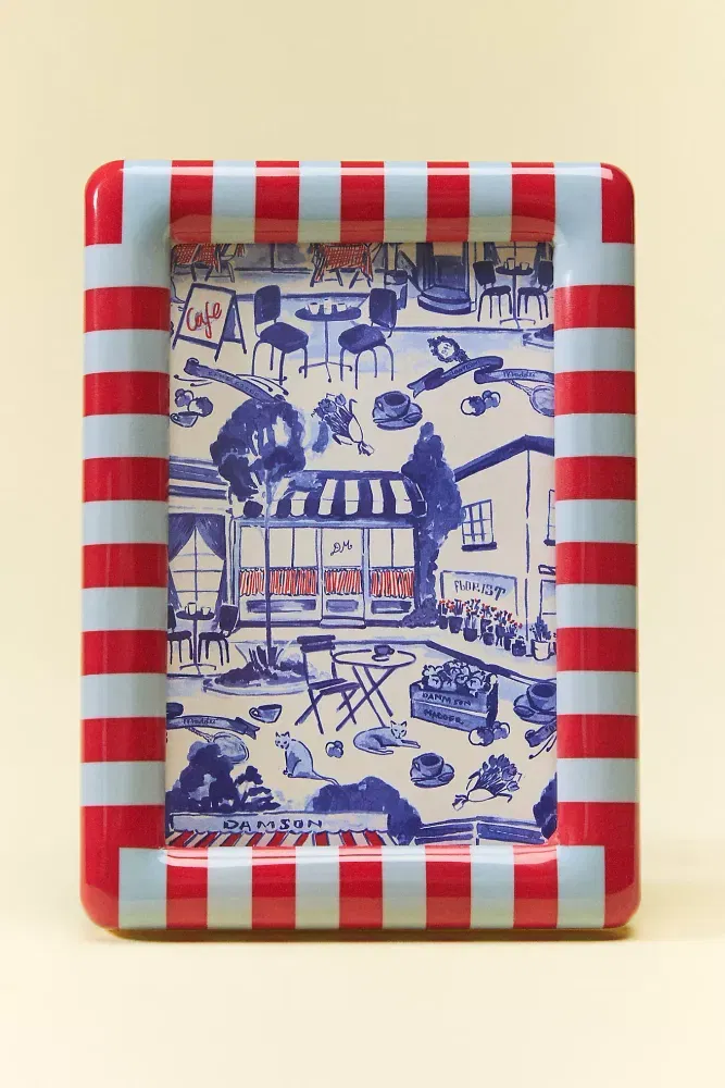 Striped Damson Madder Frame