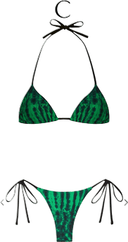 Praia Bikini in Mystic Green