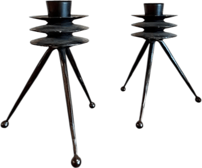 Atomic Tripod Candlesticks