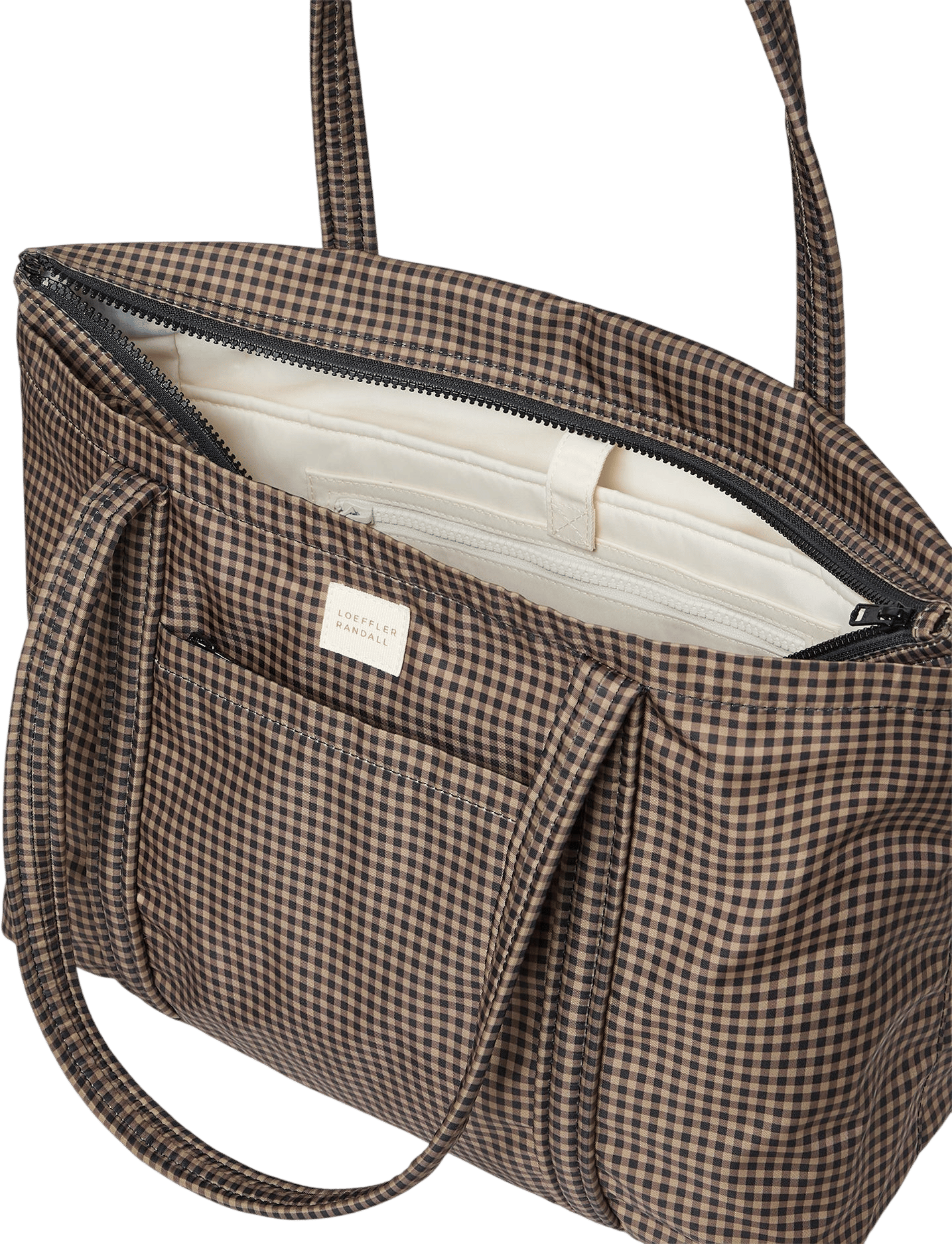 Mira Brown/Black Check Everyday Tote