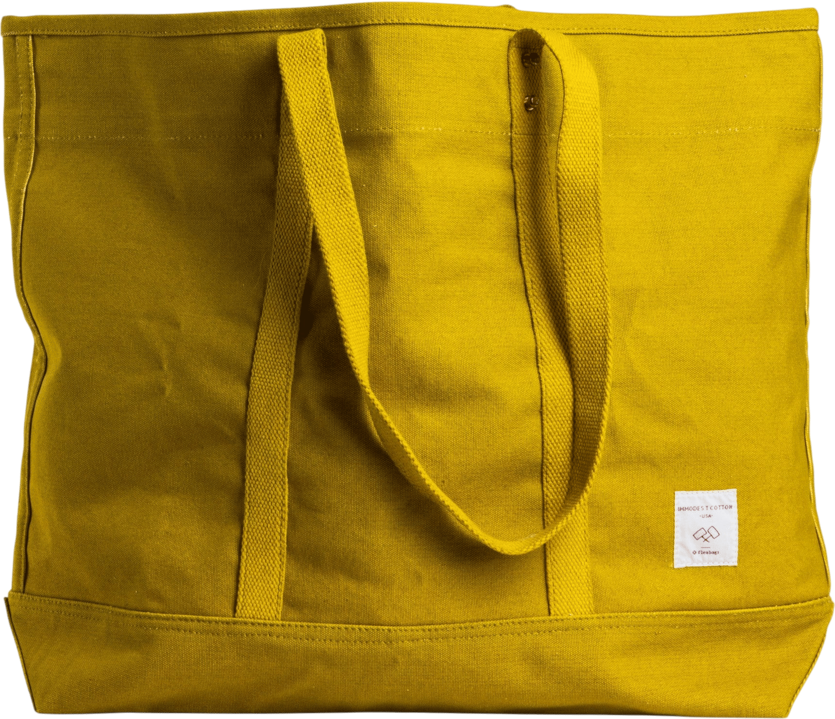 Large East West Tote | Chartreuse