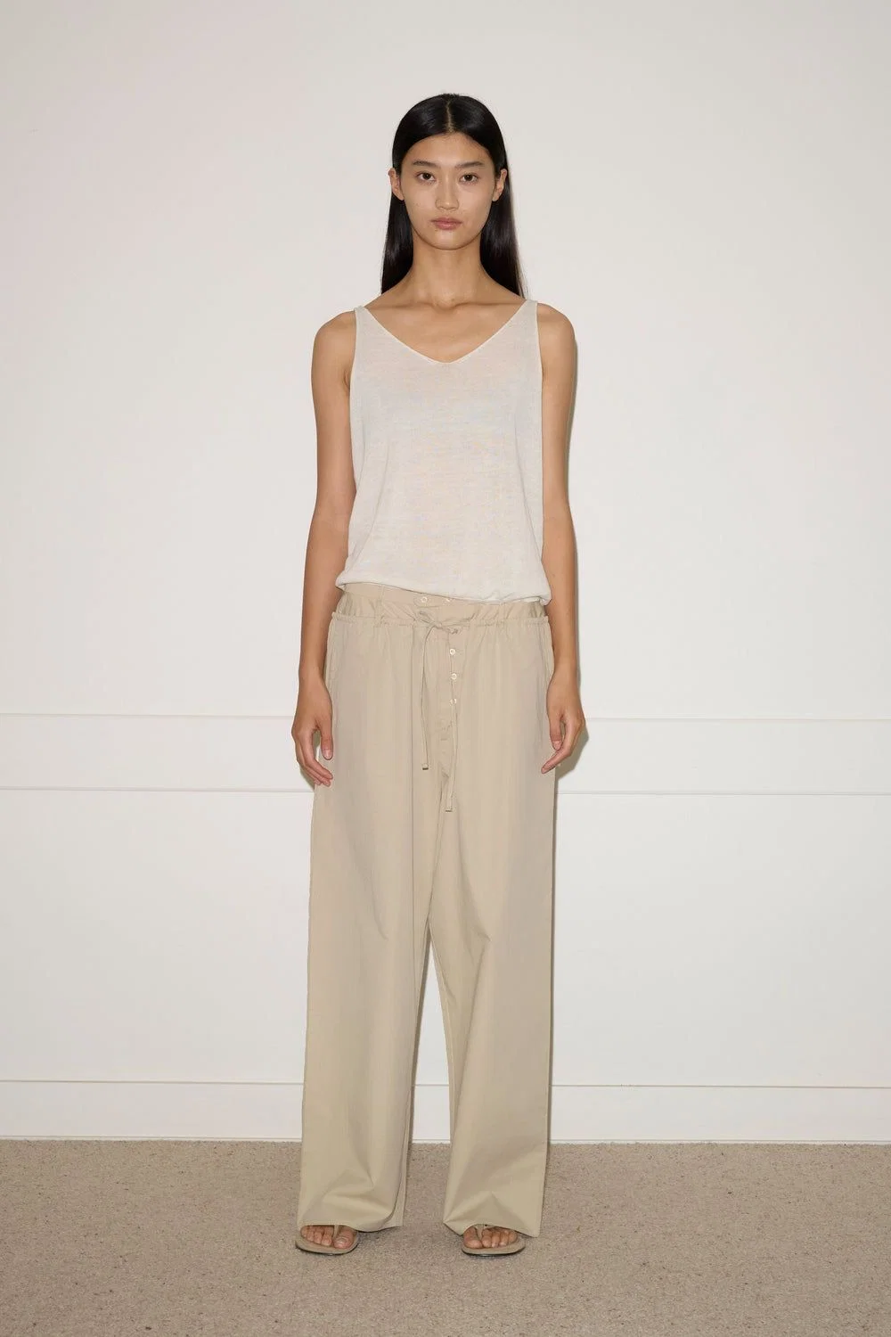 Two Band Pant - Fawn