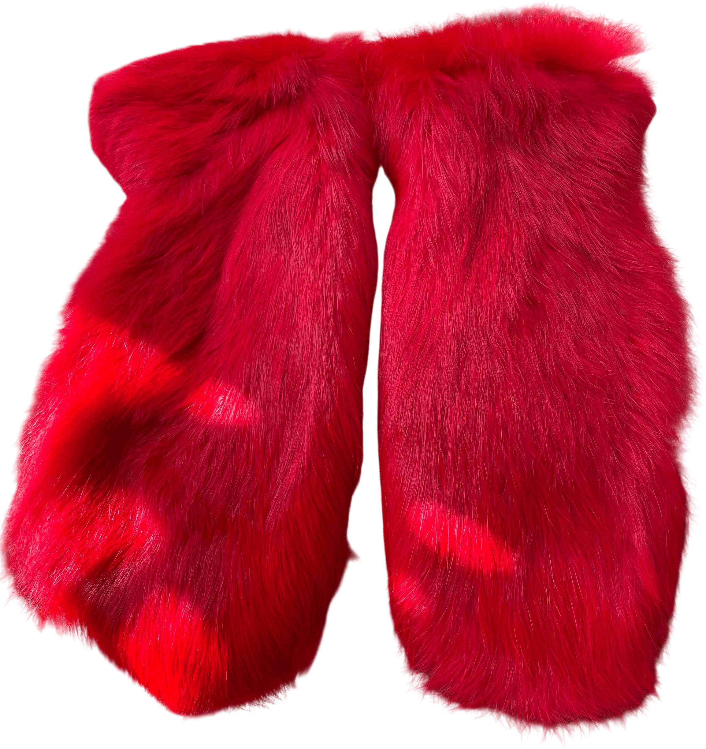 Vintage Fur (Faux?) Mittens