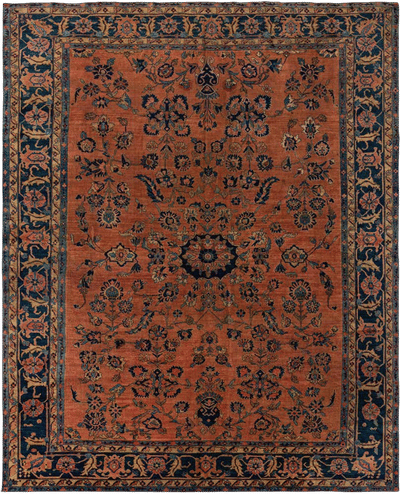 Hand Knotted Sarough Persian Wool Rug