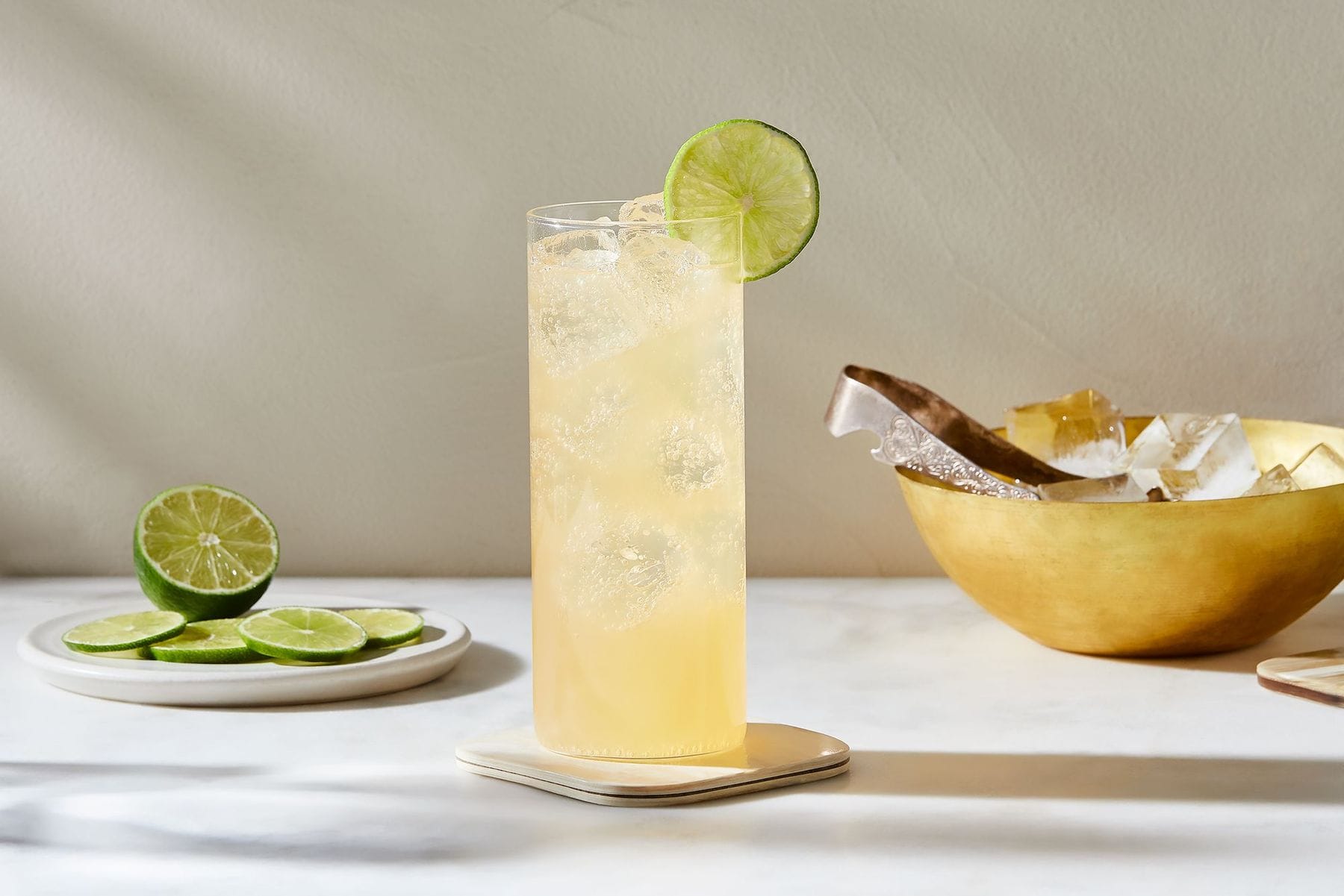 ginger beer + sparkling water