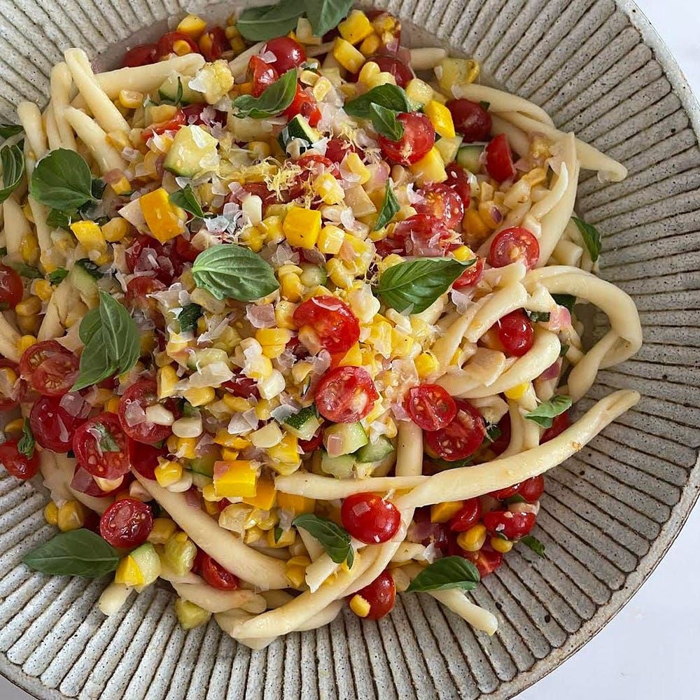 Fusilli with Summer Vegetables Recipe