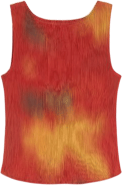 Top Plisado Rojo Flowers Dora