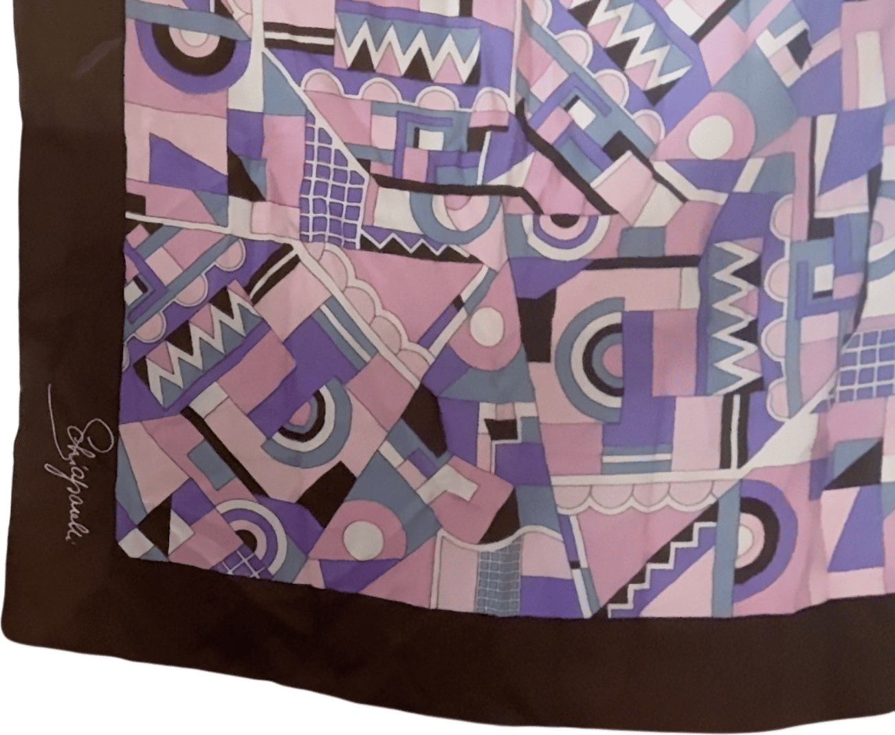 schiparelli geometric scarf