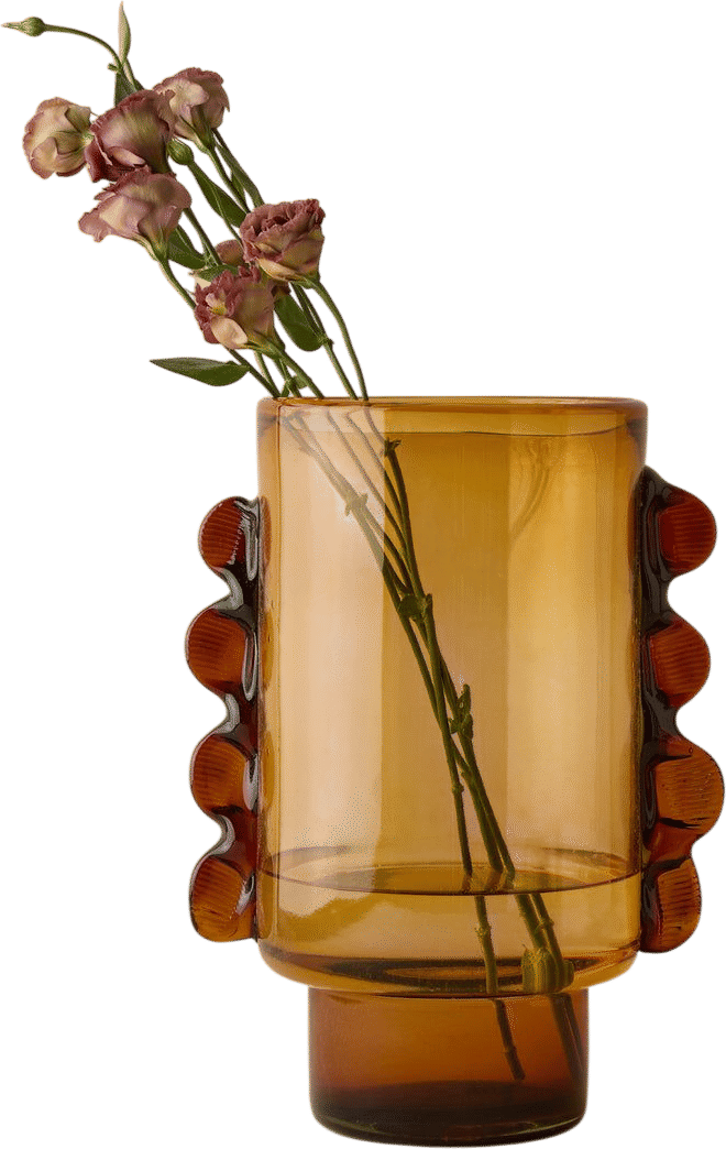 Amber Bubble Vase