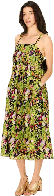 Rebecca Dress in Salad Print