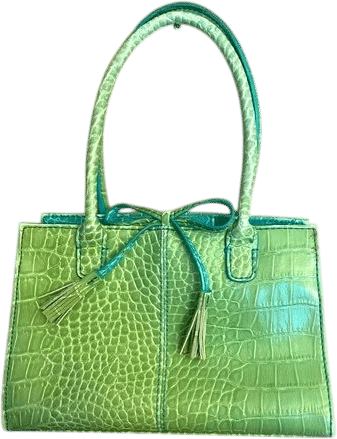 Vintage Liz Claiborne Green Bow Purse