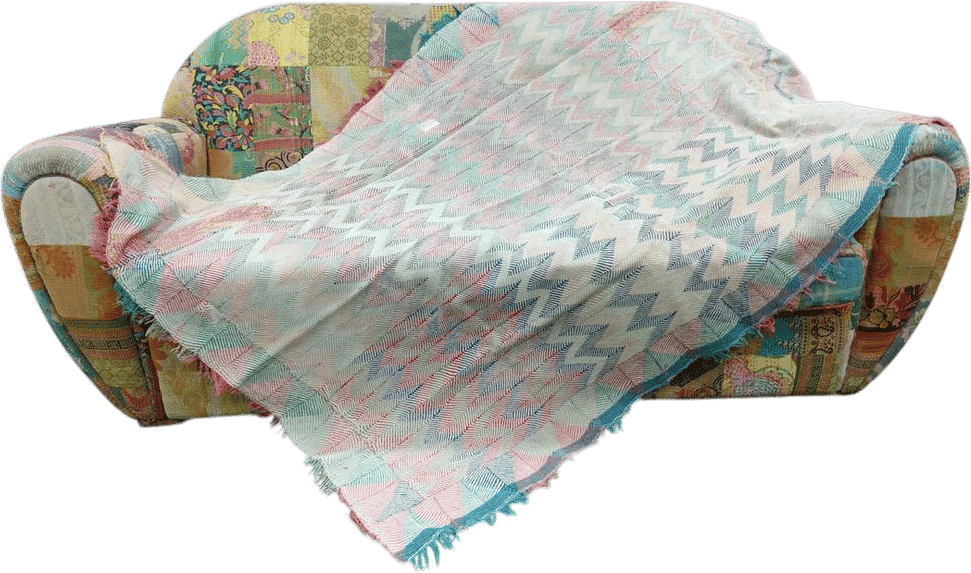 Multicolor Kantha Quilt, Vintage Reversible Twin Blanket - Etsy