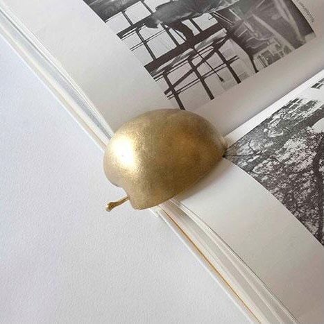 Graf Brass Apple Paperweight