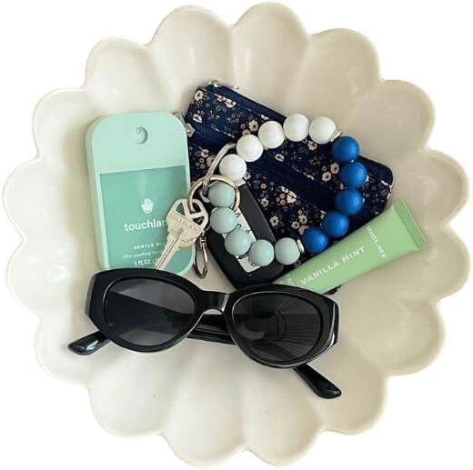 Purse Bowl Entryway Organization Hack