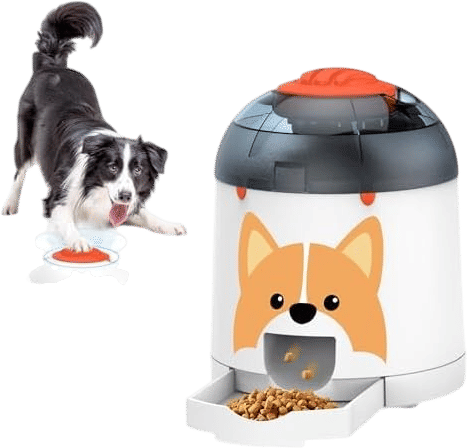 Potaroma Dog Puzzle Feeder Toy, Interactive IQ Training, Electronic Treat Dispenser, Automatic Rechargeable with Remote for Food Dispensing, All Breeds, 280ml Capacity