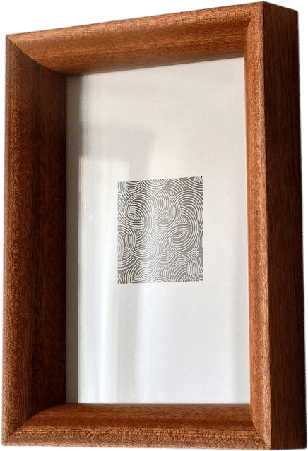 Mahogany Wood Picture Frame