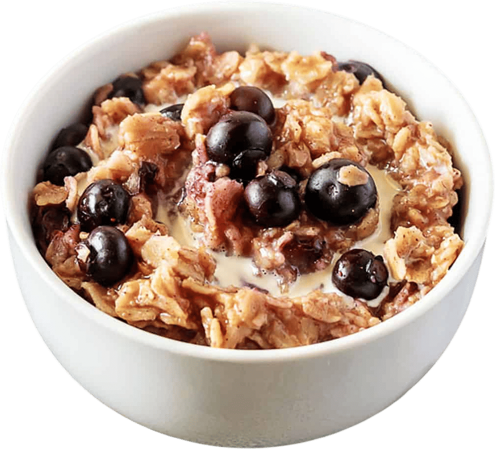 oatmeal with berries and brown sugar