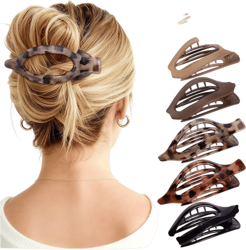 Flat claw clips