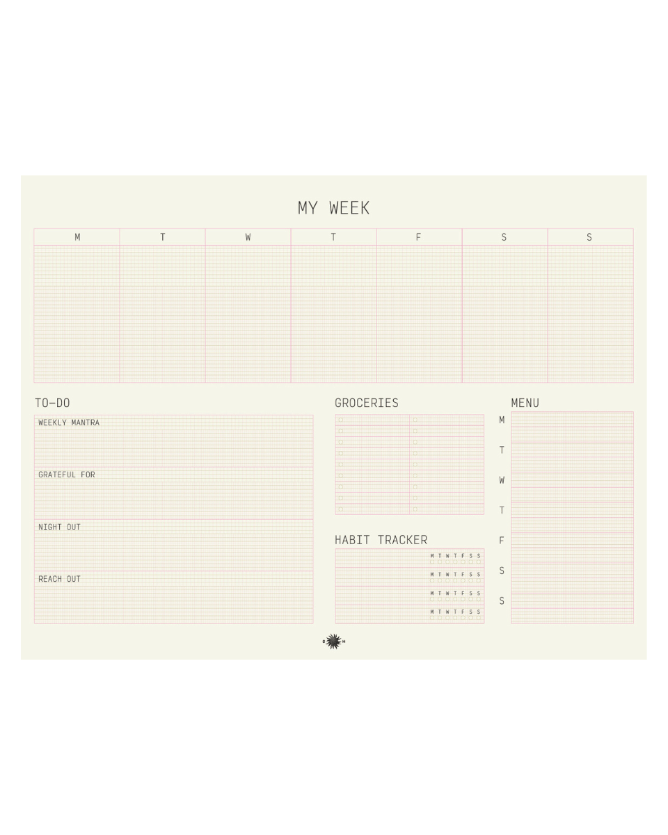 Weekly Planner | Sonder Haus