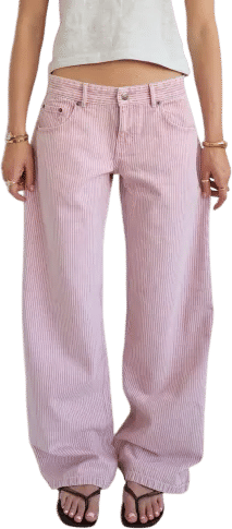 Striped Jodie Jeans Soft Pink