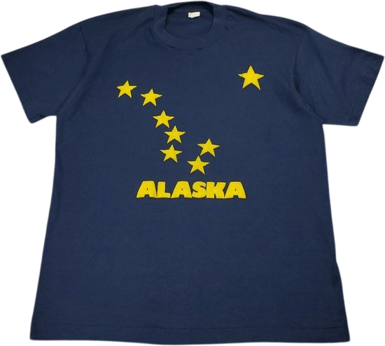 Vintage 80s Alaska State Flag T Shirt