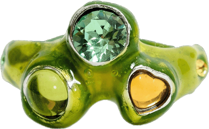 Collina Strada LIME MULTI FLORENCE RING