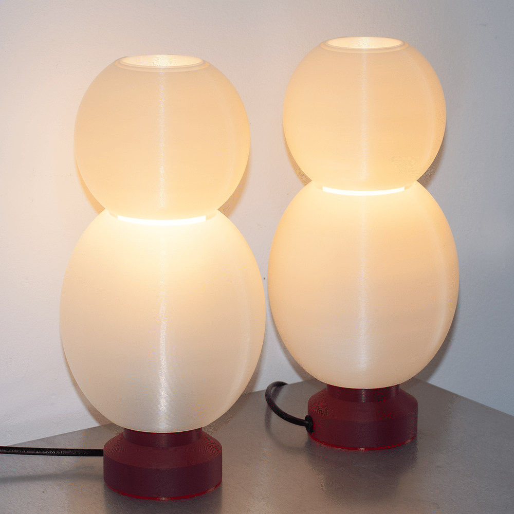 Double Coffee Balloon Lamp