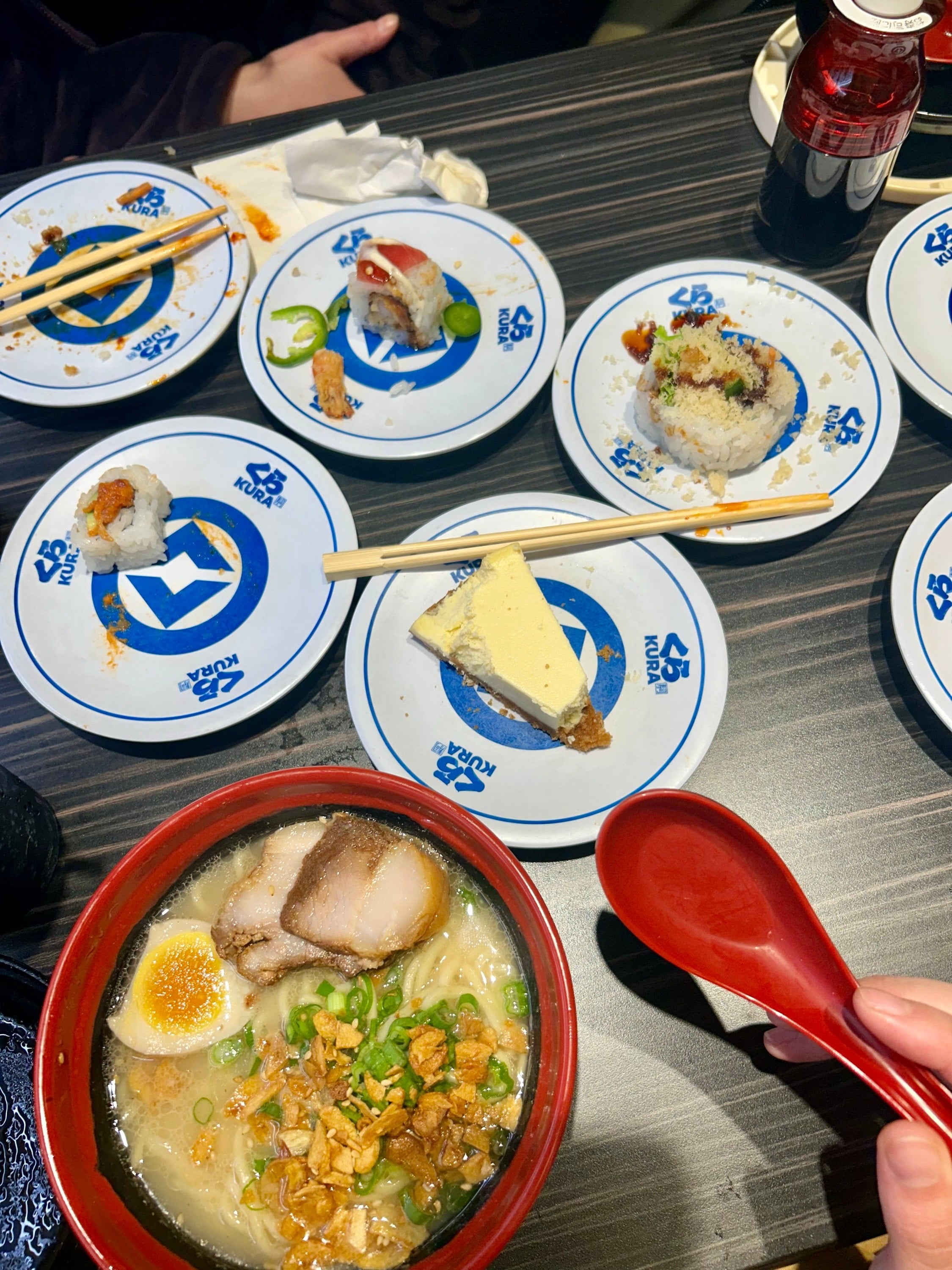 Ramen and Sushi ~ Kura Sushi