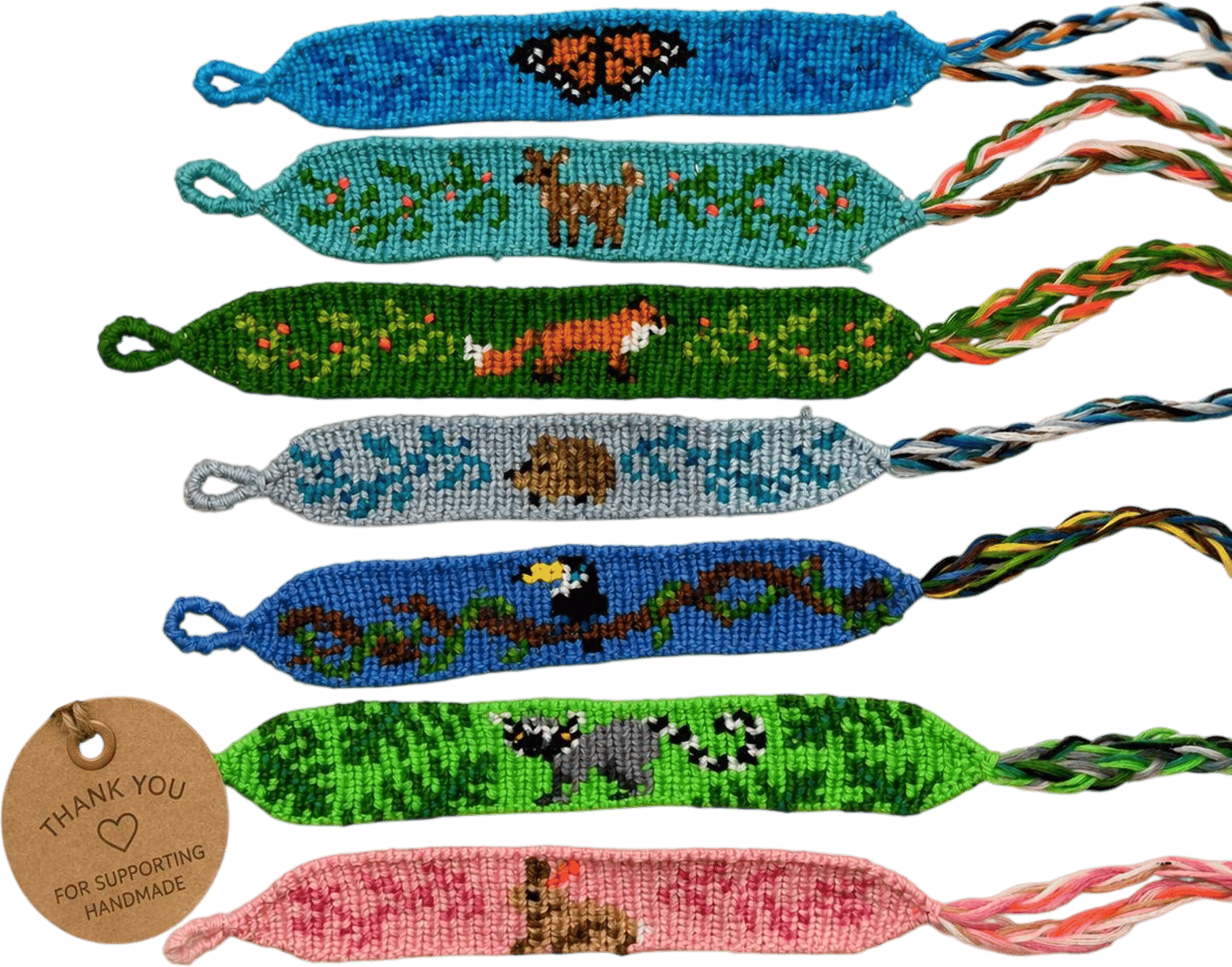Woven Animal Bracelets