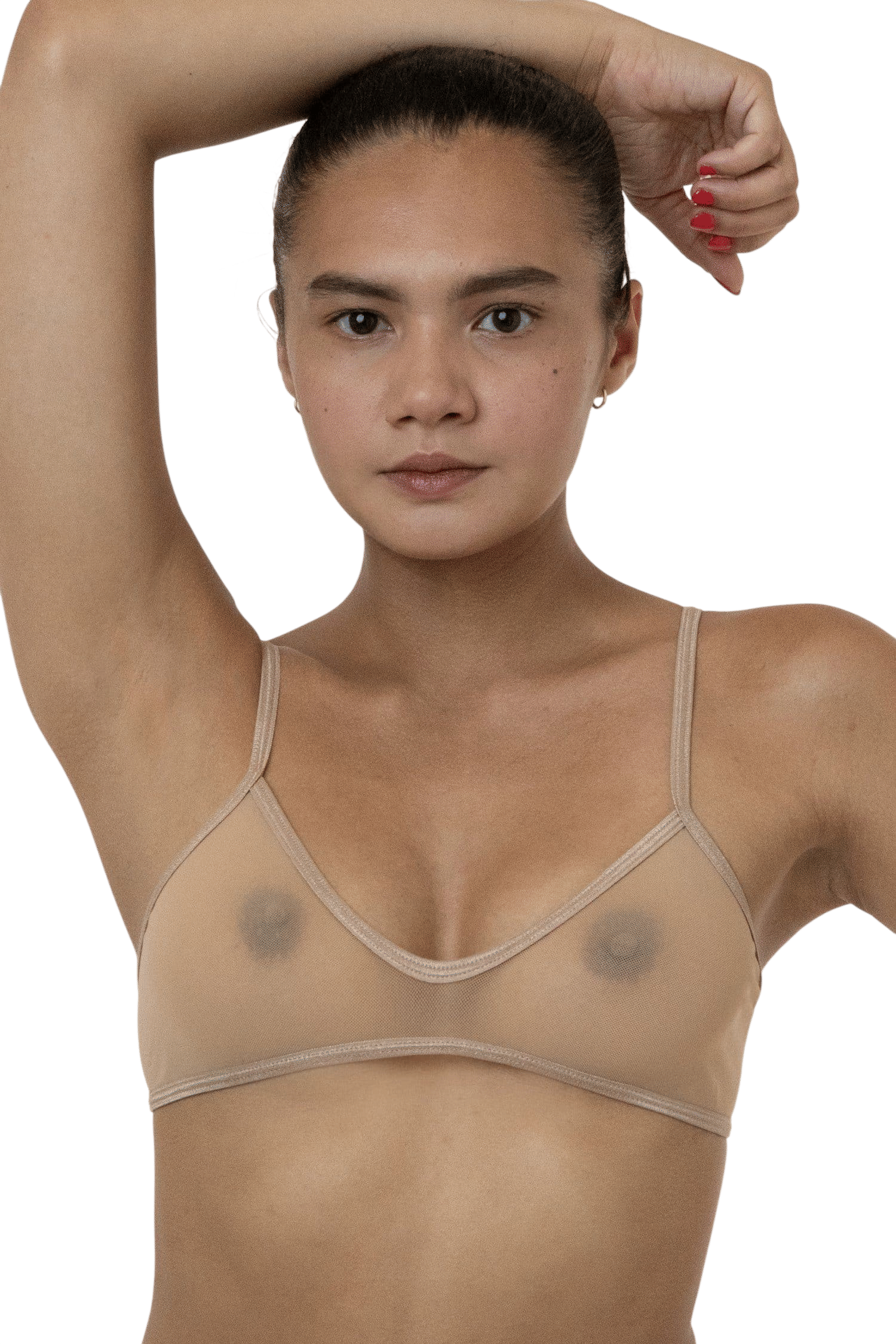 Micro-Mesh Spaghetti Bralette