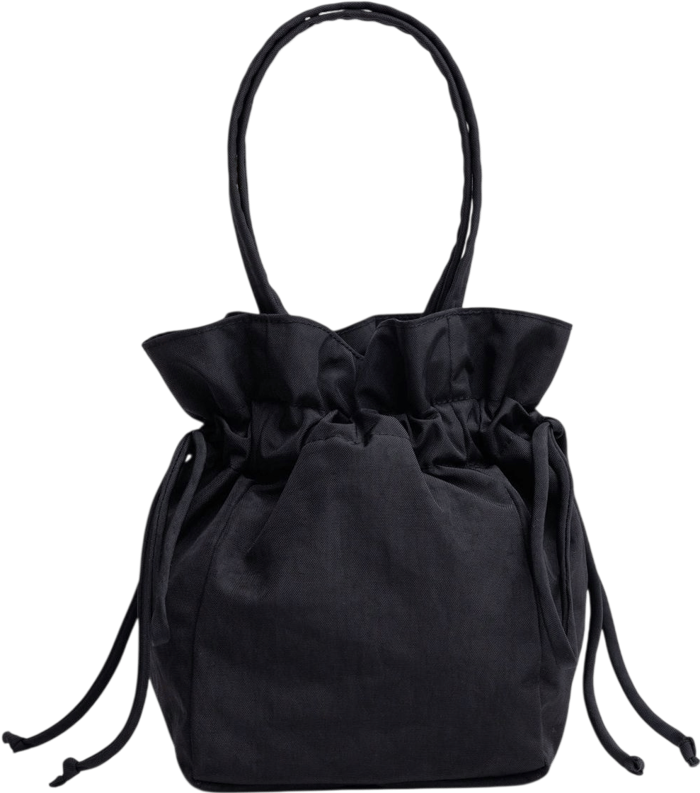 Baggu Nylon Drawstring Bag Black