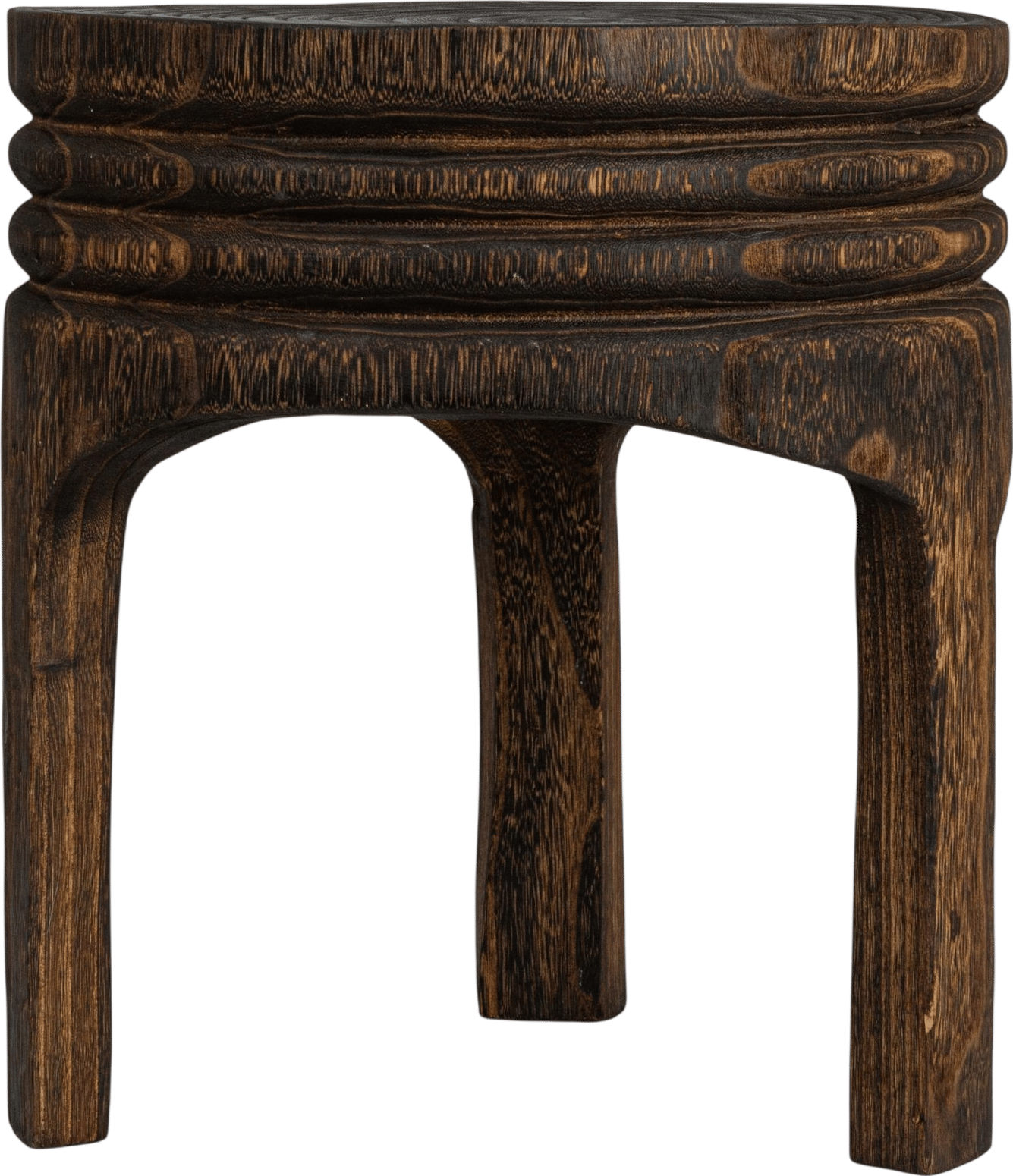 wood stool side table